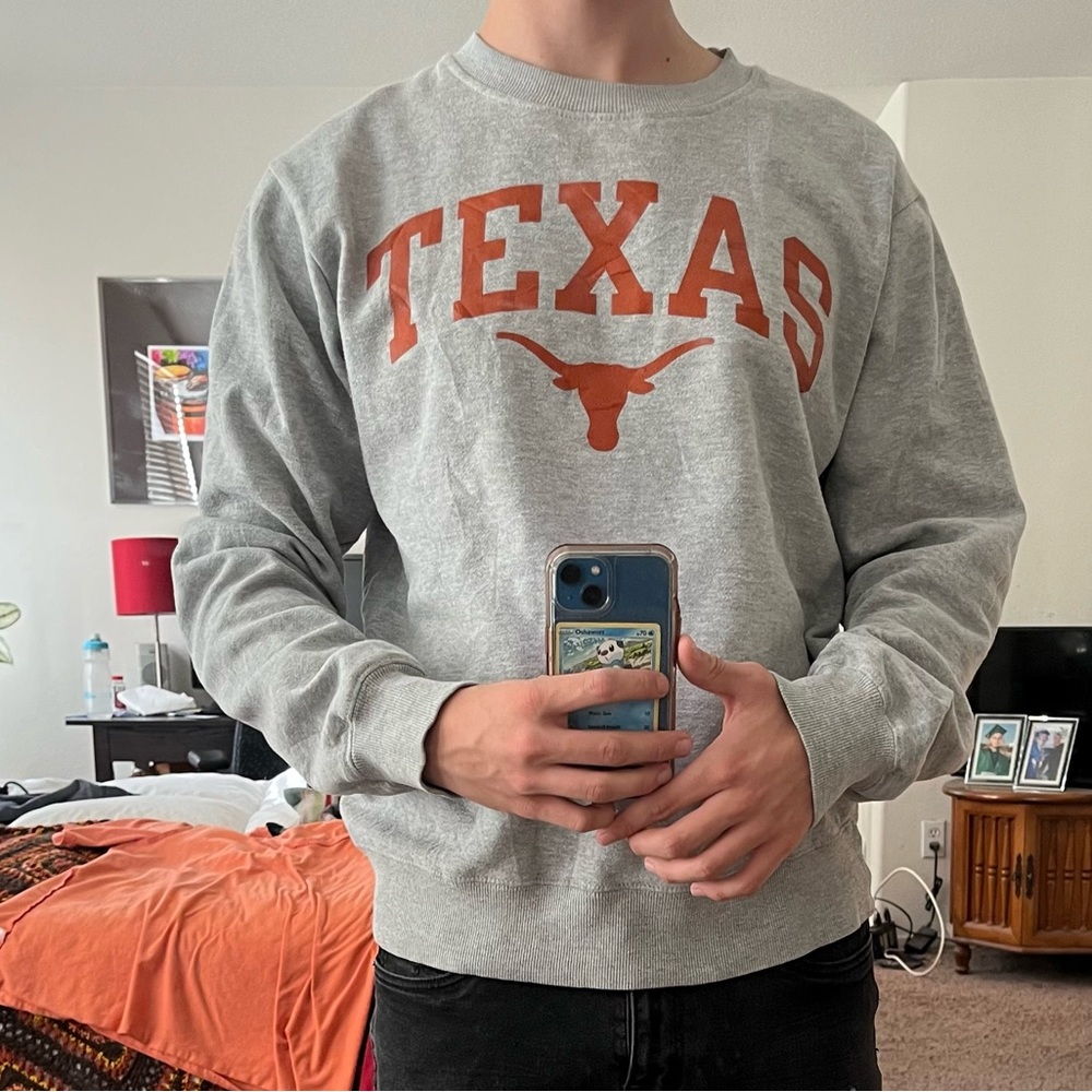 UT Austin Texas Crewneck, grey, medium